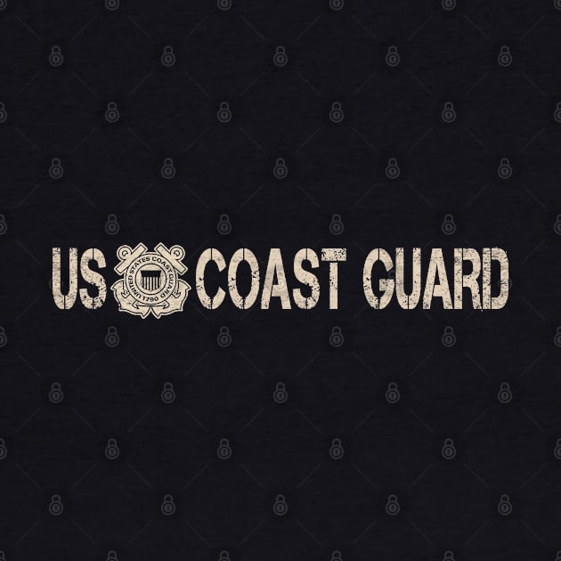 US Coast Guard USCG U.S. Armed Forces T-Shirt Tee Men's Coast Guard Vintage Basic by Otis Patrick